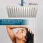 10" Bathroom Luxury Combo Set Ceiling Mounted Rainfall Shower Head And Handle System-1815633913