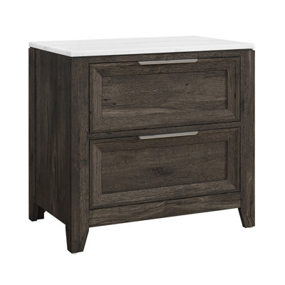 Table de chevet brun foncé Melissa