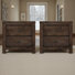 Geohagan Solid Wood 2-Drawer Nightstands