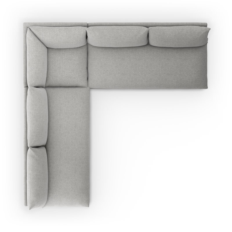 Grant Outdoor 5 - Seat Patio Sectional, Gray