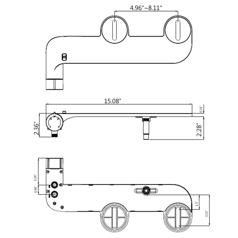 Accessoire de bidet non électrique à jet d’eau fraîche