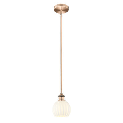 Edison Venetian 1 Light Stem Hung Pendant-616-G1217