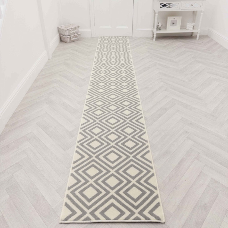 Runner Geometric Area Rug, Runner 60 x 150 cm