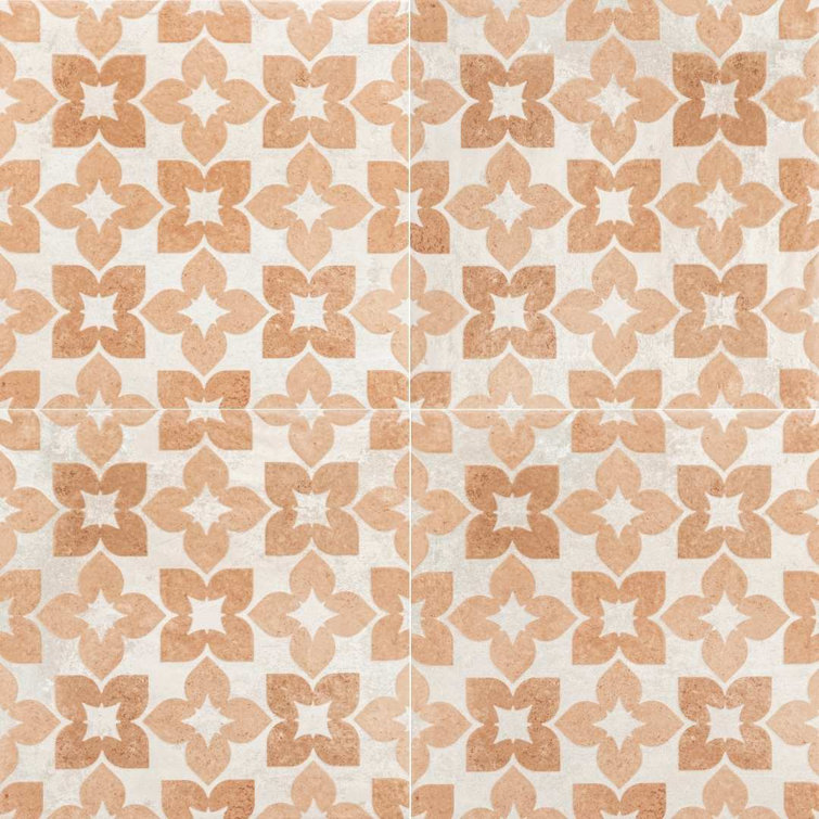 Phlox 8" x 8" Porcelain Patterned Wall & Floor Tile