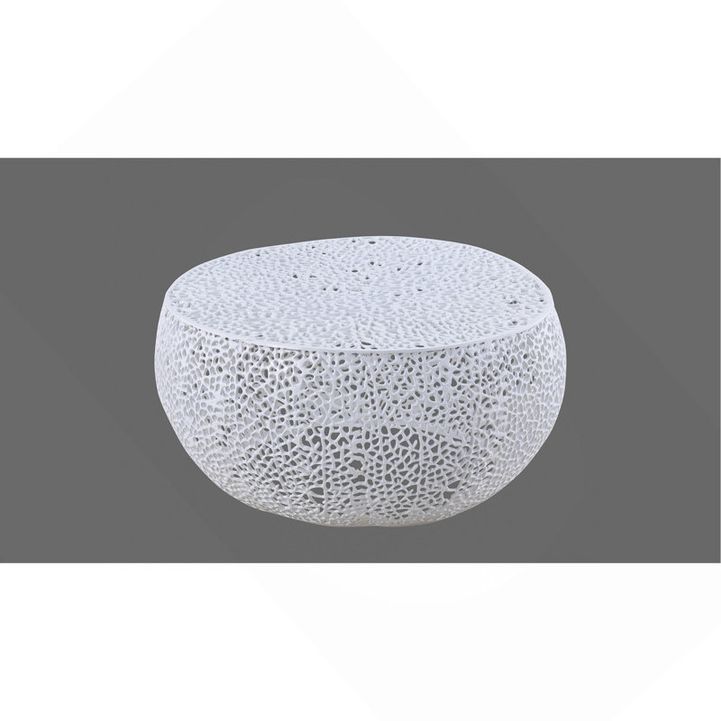 Table basse ronde blanche, Blanc