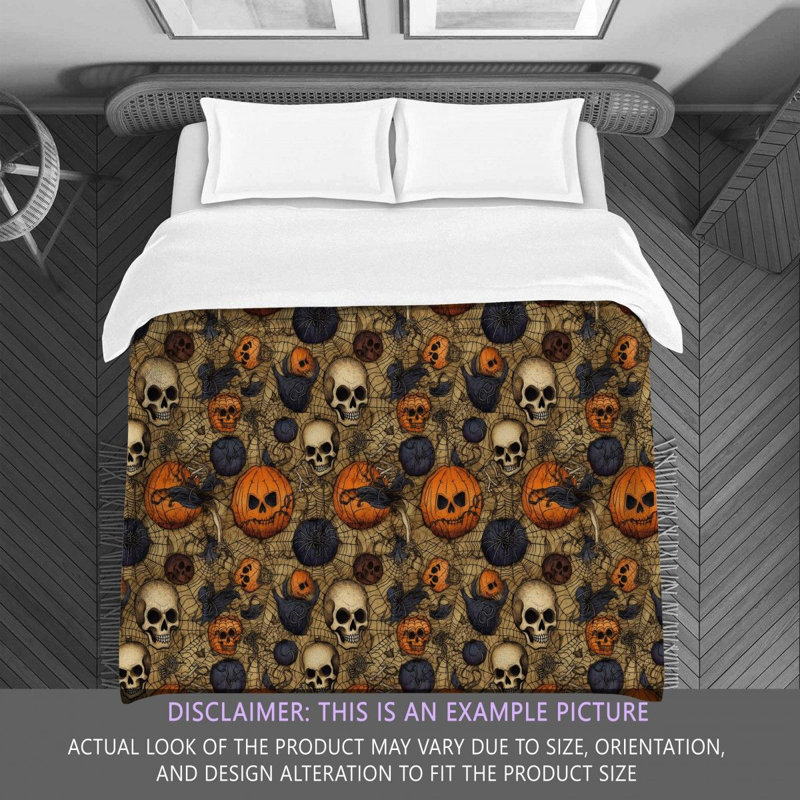 Halloween Pumpkin Comforter, King Comforter