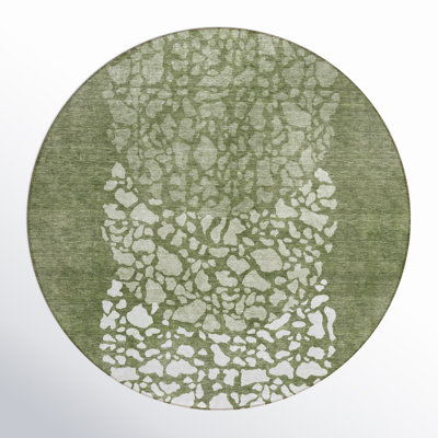 Machine-Washable Stain Resistant Abstract Area Rug