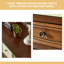 Armoire de rangement 40,16 po en bois massif à 9 tiroirs et 2 portes