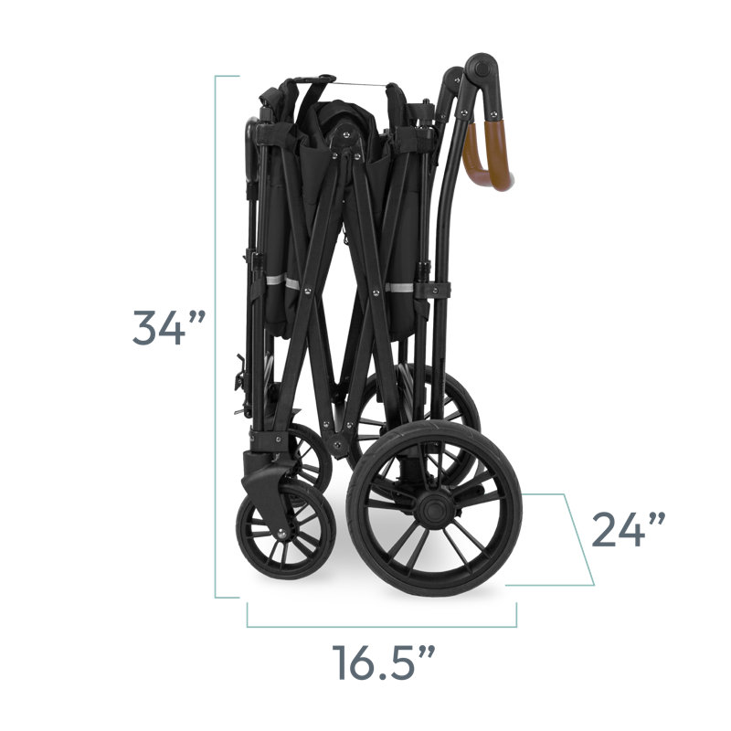 WONDERFOLD Foldable 4 Wheel Multi-Child Stroller with Storage