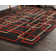 Tapis brun à motif abstrait Jep