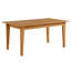 Table de salle à manger d'extérieur contemporaine en bois d'eucalyptus massif Barton