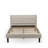 3-Piece Platform Queen Bedroom Set with 1 Upholstered Bed and 2 Small Nightstands - Mist Beige Linen Fabric-1650478943-1650478939