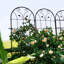 Ensemble de 4 treillis de jardin en métal 86,7 "x 19,7" antirouille pour plantes grimpantes