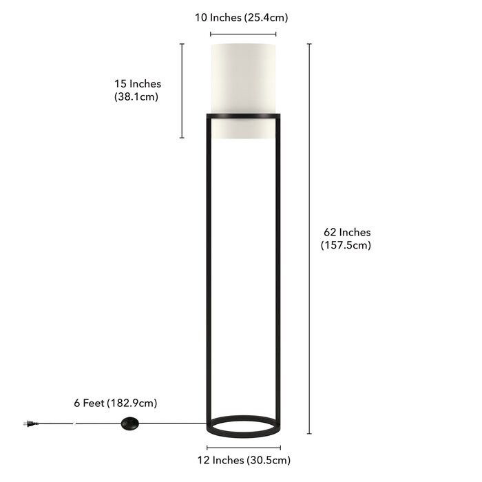 Wade Logan® Miesner 62'' Column Floor Lamp & Reviews | Wayfair