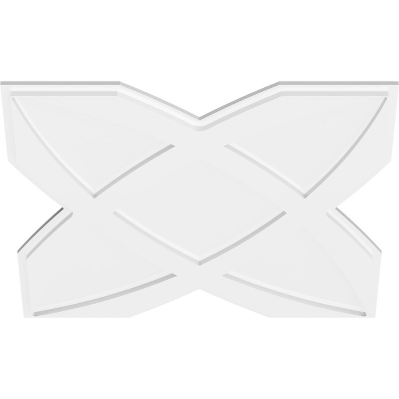 Médaillon de plafond contemporain en PVC de qualité architecturale Titus, H 1 po x l 32 po x P 32 po