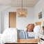 Lustre cylindrique bohémien à 5 lumières avec hauteur réglable et intensité variable-978498487-1002546169