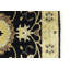 Tapis oriental noir Osh Chobi Peshawar 2x3