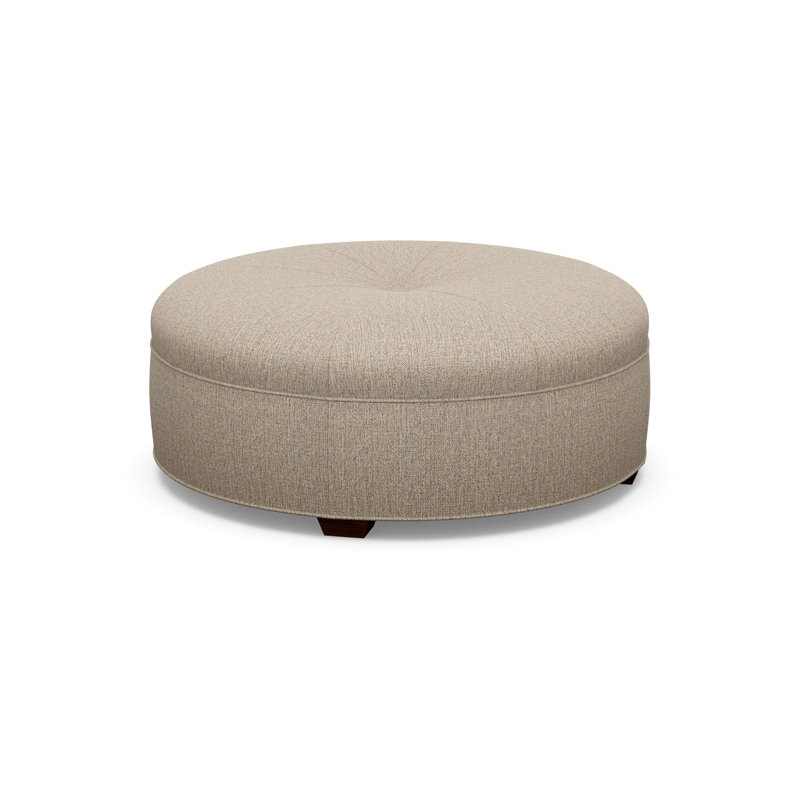 Round Ottoman, 2243-77, Walnut