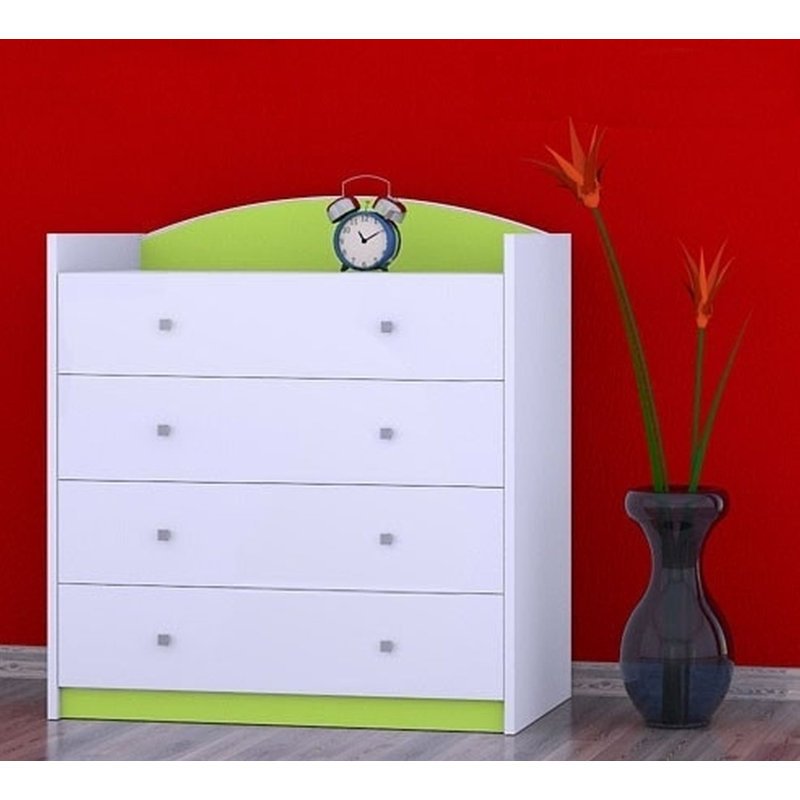 Nicklas 4 Drawer Chest, Green