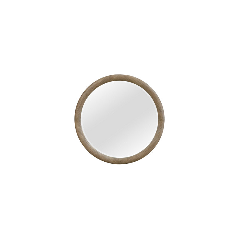 Miroir rond English Oak