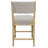 Clara Counter Height Stool In Contemporary Linen Fabric On Solid Wood-115273451