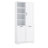 Bathroom Storage Cabinet With Doors And Drawers, Tilt-Out Laundry Hamper, Multiple Storage Space, Freestanding Style, Open Shelve, Adjustable Shelf-1901950271