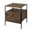 24" Brown Solid Wood Square End Table