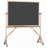 Freestanding Porcelain Reversible Magnetic Medium - 4' - 6' Chalkboard-5212846-5212843