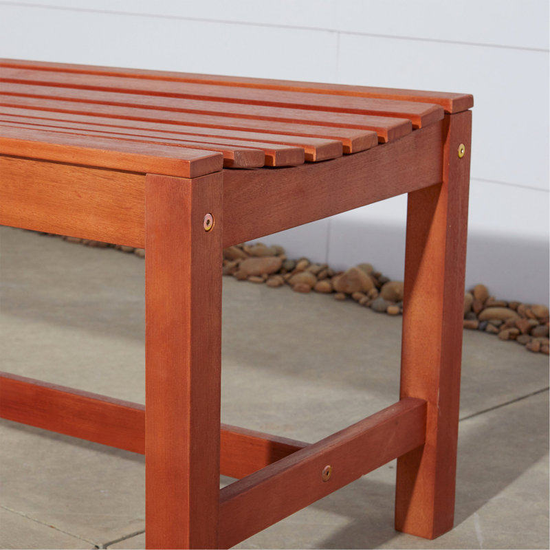 Aadyan Solid Wood Eucalyptus Outdoor Bench