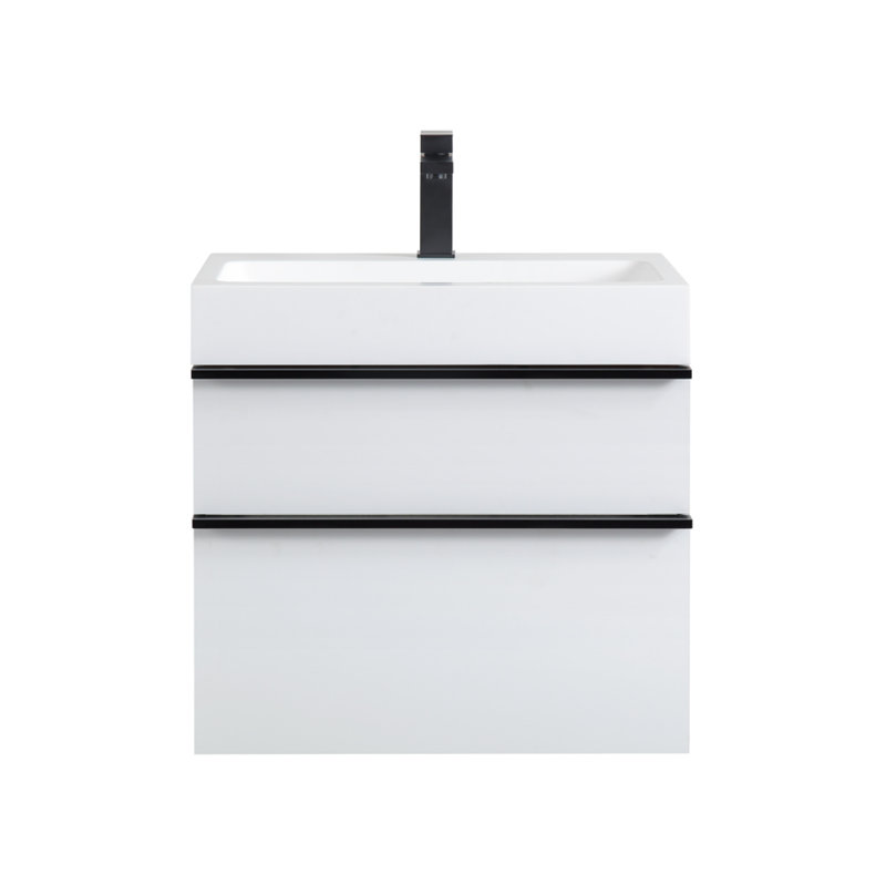 Meuble-lavabo moderne avec lavabo en acrylique