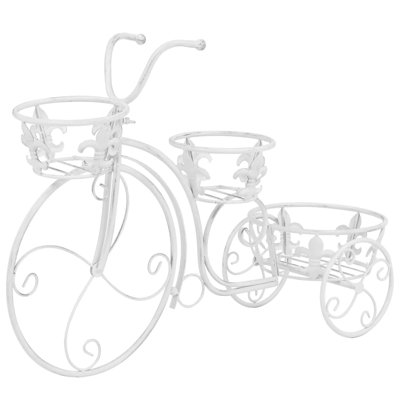 Support à plante en forme de bicyclette en métal de style rétro