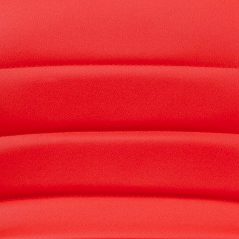 Clift Modern Upholstered Adjustable-Height Barstool with Footrest, Red, 2