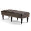 Henley - Banc repose-pieds capitonné - patiné