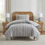 Ensemble d'édredon à lit rayé 5 pièces avec draps et taie d'oreiller Nestl-128727135-128727136