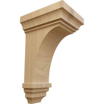 4"W x 4 3/4"D x 8"H Small Jefferson Wood Corbel, Cherry (2-Pack)