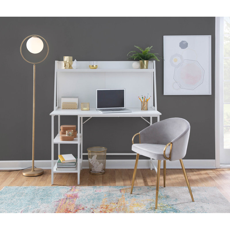 Fauteuils en velours 19,25 po Josie, Argent