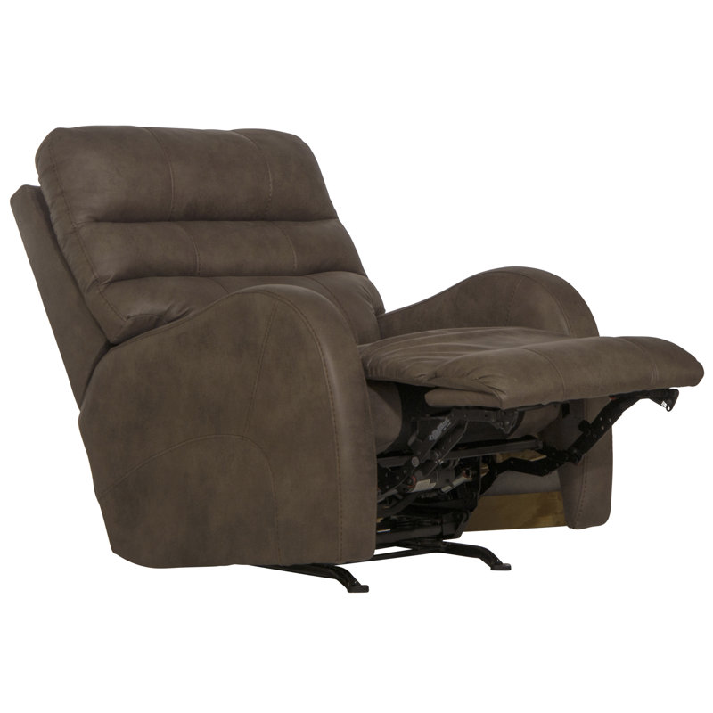 Fauteuil inclinable électrique berçant avec port de charge USB, 100 % polyester taupe