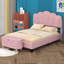 Lit plateforme tapissier en forme de fleur avec repose-pieds Sherpa Witcomb-684476337-684476339