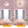 20" Modern Pink/White Cloud Dimmable LED Ceiling Light With Remote Control