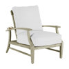 Chaise de patio en teck avec coussins Croquet