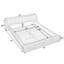 Lit plateforme en chenille grand format, base de lit tapissier moderne avec tissu épais-1499968274
