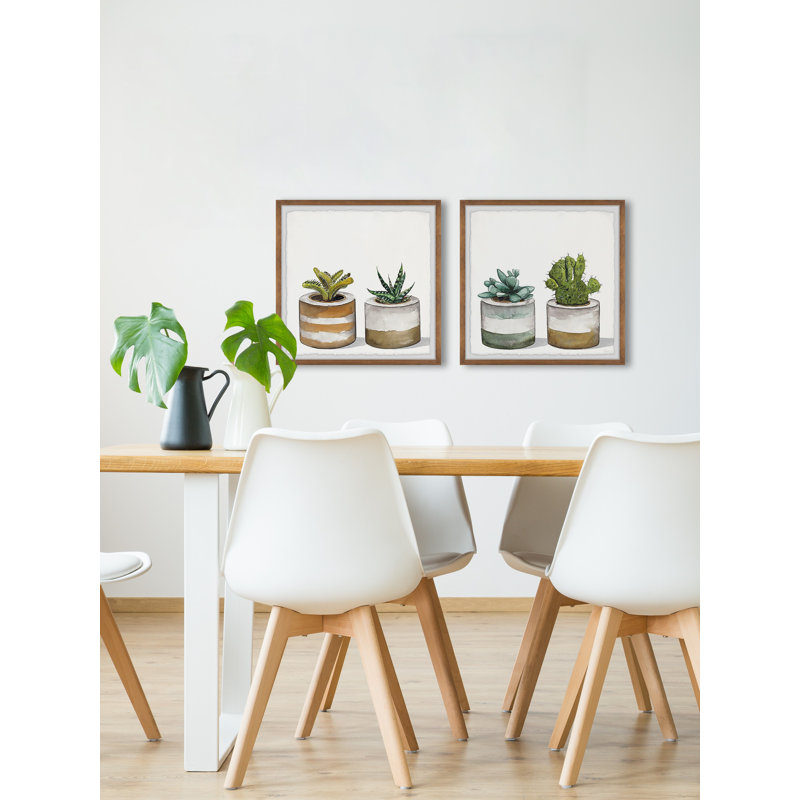 Jardinières rondes en béton - Ensemble de 2 cadres photo, L 32 po x H 32 po