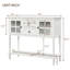 Console Farmhouse | Buffet avec tablette inférieure | Rangement de salon-1458102127
