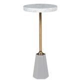 Geo Marble End Table
