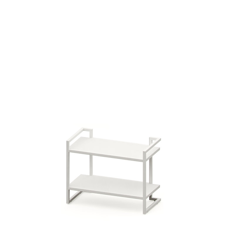 Burkburnett 57.8cm H Etagere Bookcase, White, 57.8cm H x 80cm W x 40cm D, White