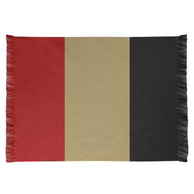 Tapis de football rouge/brun/noir san francisco