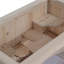 Cage rectangulaire en bois de sapin pour hamsters et gerbes
