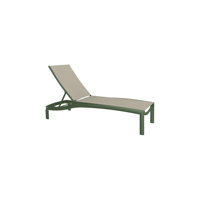 Kor Outdoor Chaise Lounge, Shell, Sparkling Water