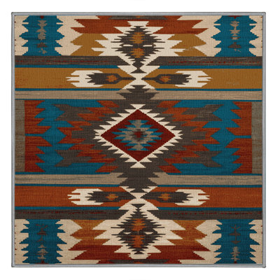 Washable Sheep Southwestern Area Rug
