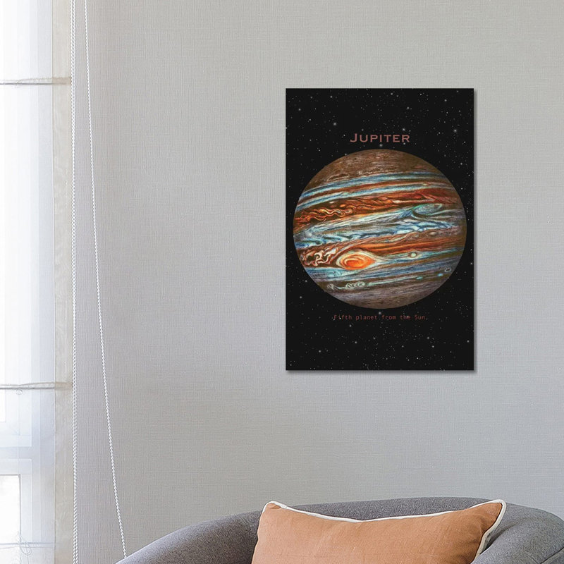 Jupiter 1 Piece Wall Art on Canvas, 66.04cm H x 45.72cm W